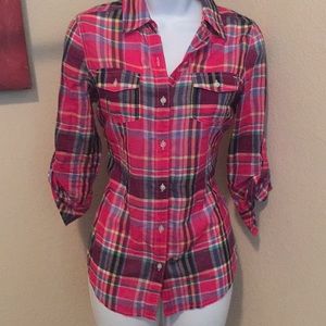 Summer lightweight quarter sleeve blouse